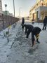 После обильного снегопада за лопаты взялись и сотрудники образовательных организаций Краснодара