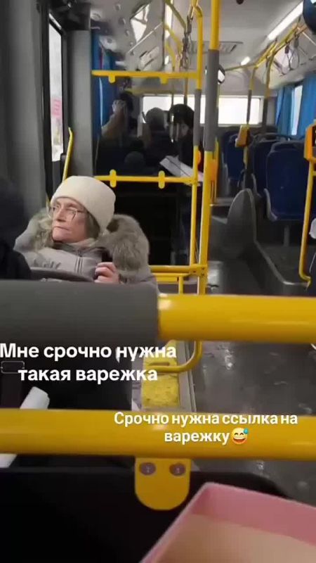 В российском автобусе заметили женщину с варежкой, которая может согреть в любой мороз
