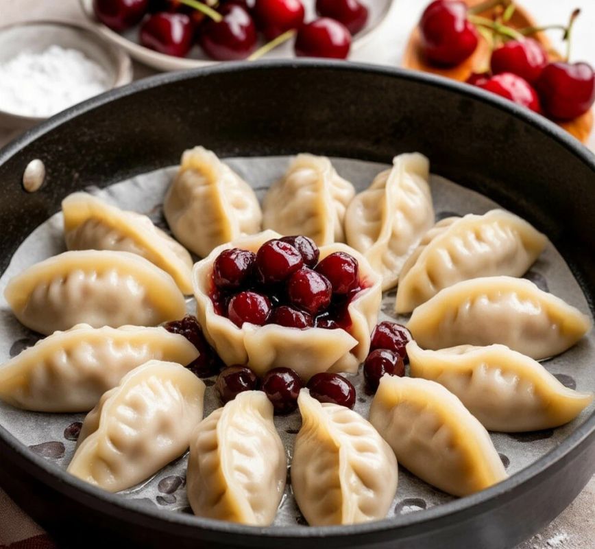 Вареники с вишней