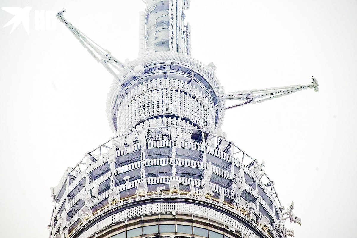 Останкинская телебашня: работа в любую погоду