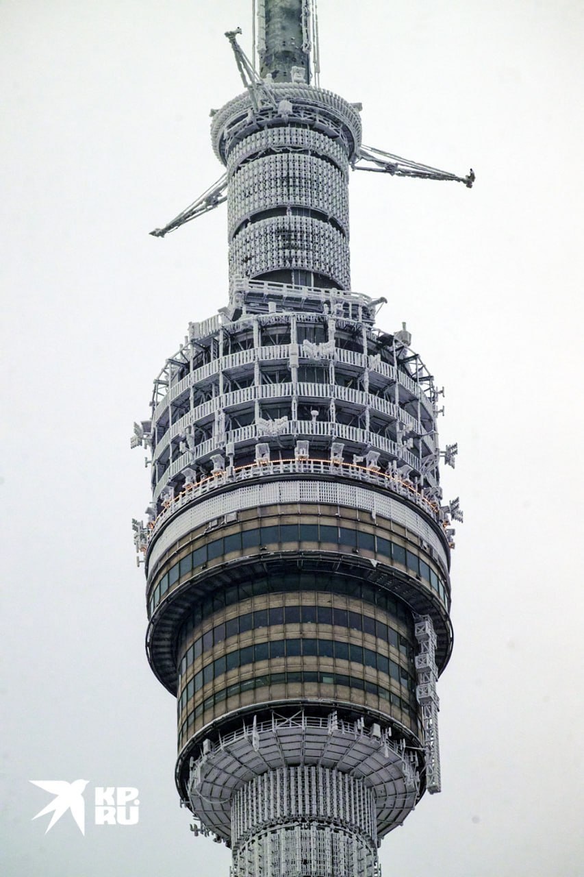 Останкинская телебашня: работа в любую погоду Останкинская телебашня: работа в любую погоду