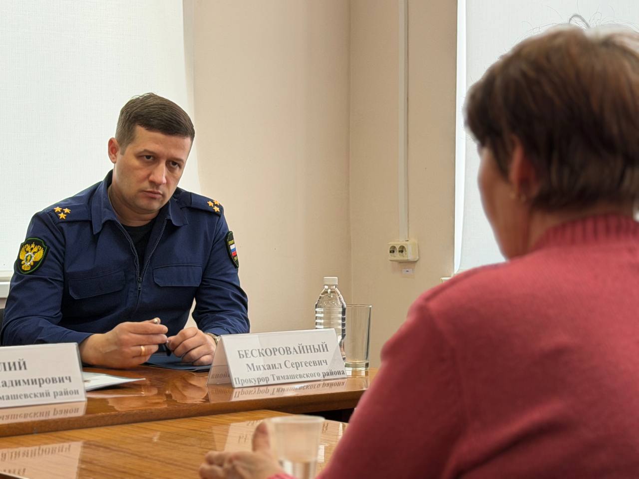 Прокурором Тимашевского района проведен личный приём граждан и принято участие в отчетном заседании Совета Днепровского сельского поселения