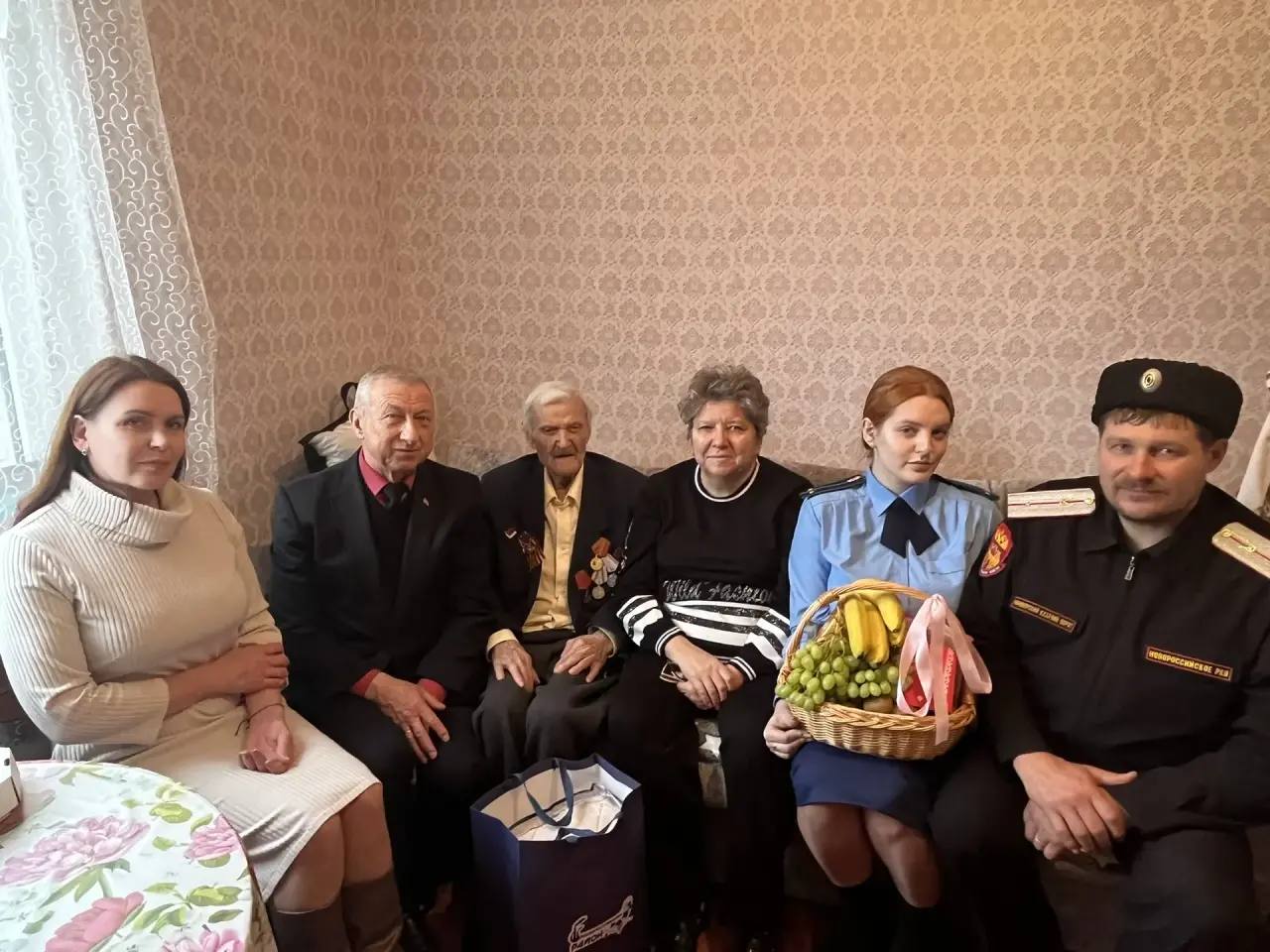 Работники прокуратуры города Новороссийска поздравили с 99-летием ветерана Великой Отечественной войны