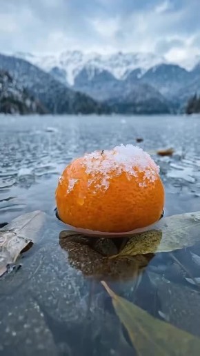 Озеро Рица в Абхазии завалило мандаринами