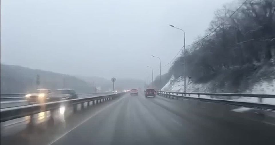 Обстановка на Федеральной автодороге "г.Новороссийск – г.Керчь", район Волчьих ворот