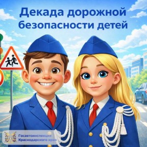 На Кубани стартовала профилактическая акция «Декада дорожной безопасности детей»