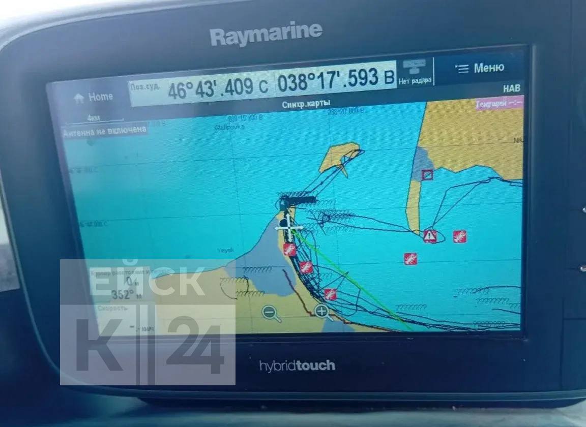 «Сбежавший» из Ейска причал найден в 300 метрах от берега