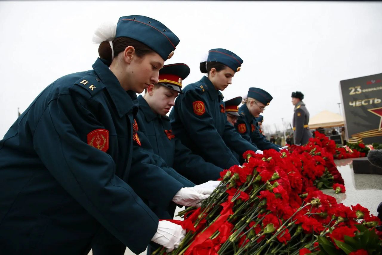 Торжественная церемония, посвященная Дню защитника Отечества, в военно-патриотическом центре «Патриот» им. Героя Российской Федерации, генерала армии Виктора Казанцева