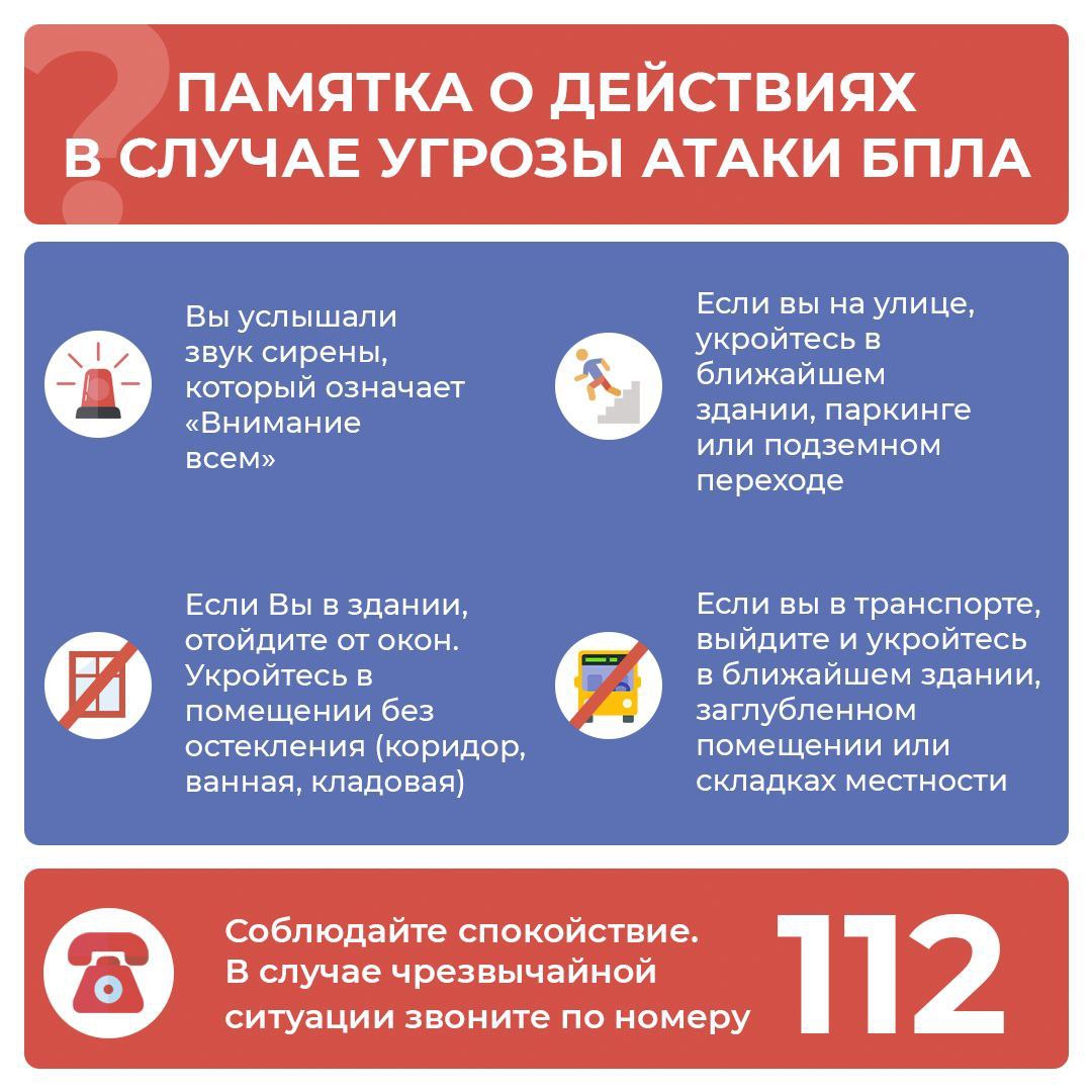Алгоритм действий при сигнале об опасности