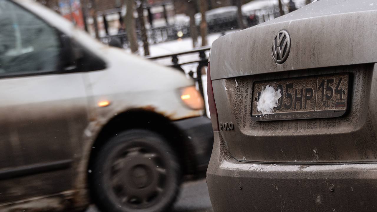 За грязные номера можно лишиться прав