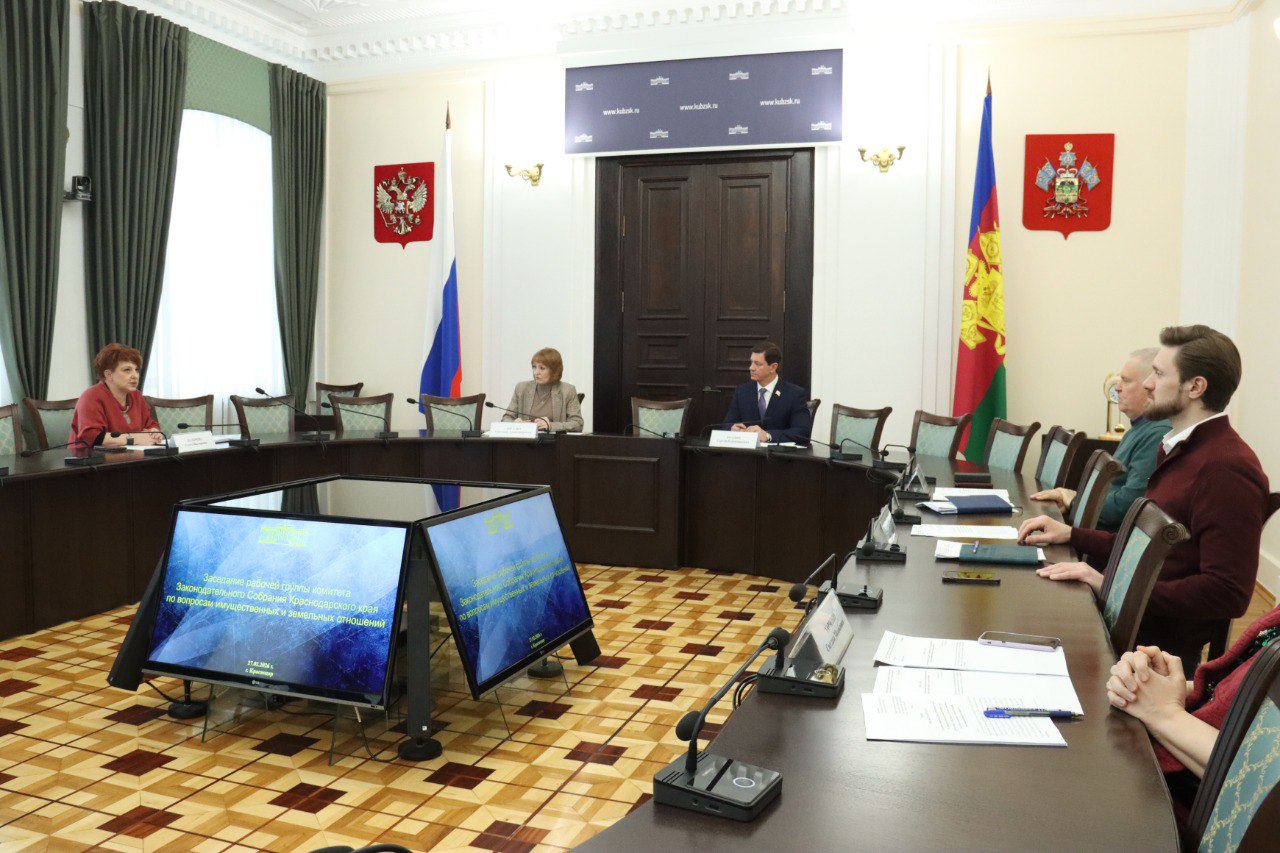 Заместитель председателя кубанского парламента Сергей Болдин провел заседание рабочей группы комитета по вопросам имущественных и земельных отношений