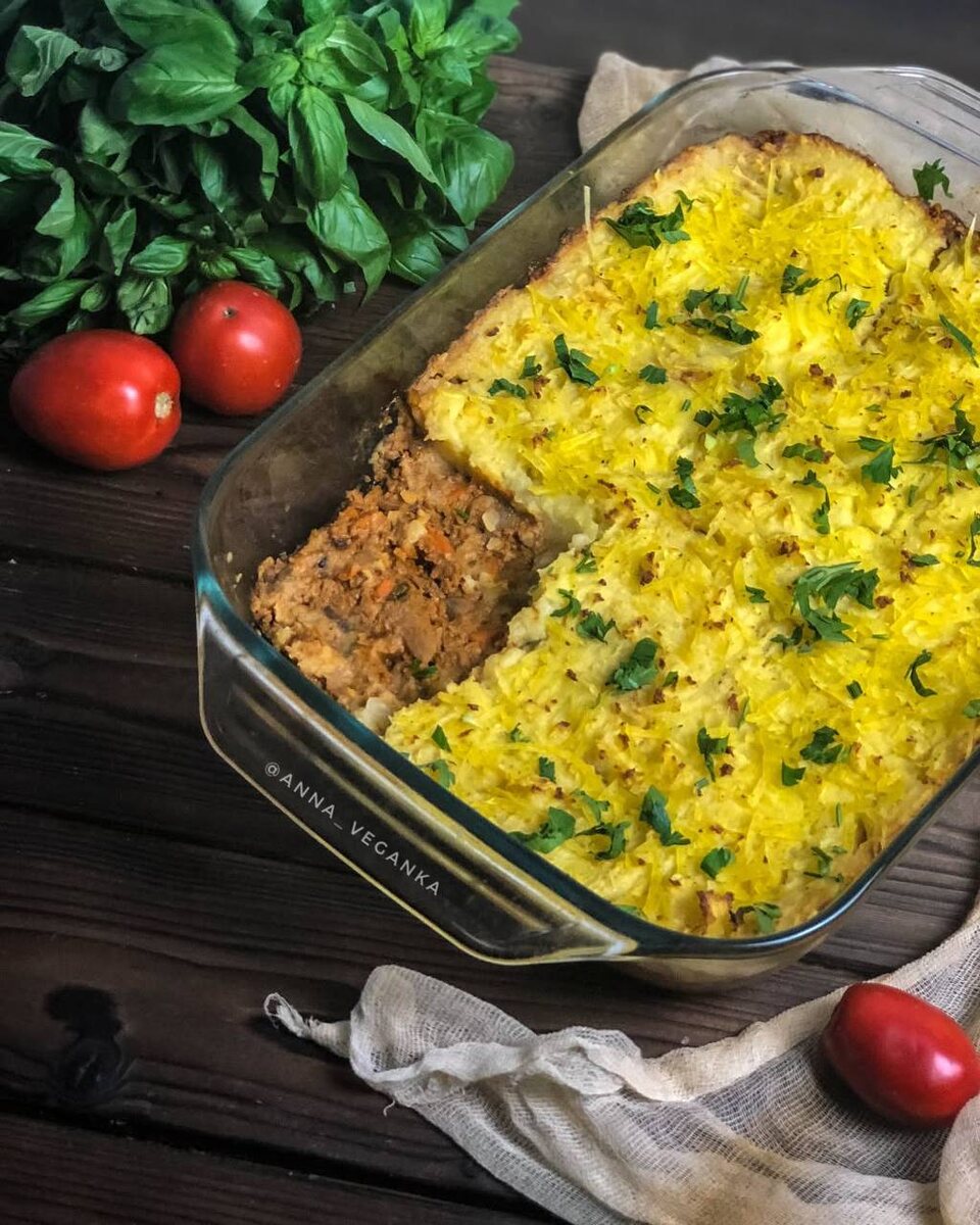 Вкусный веганский пастуший пирог: идеальная запеканка для любого стола