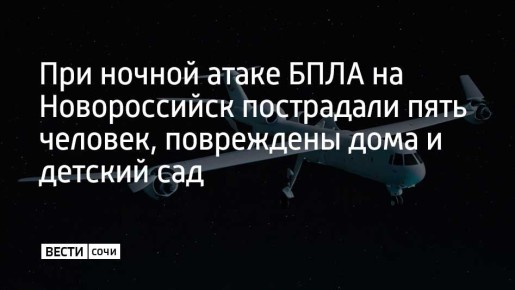 В ночь на 2 марта беспилотники совершили массированную атаку на Новороссийск