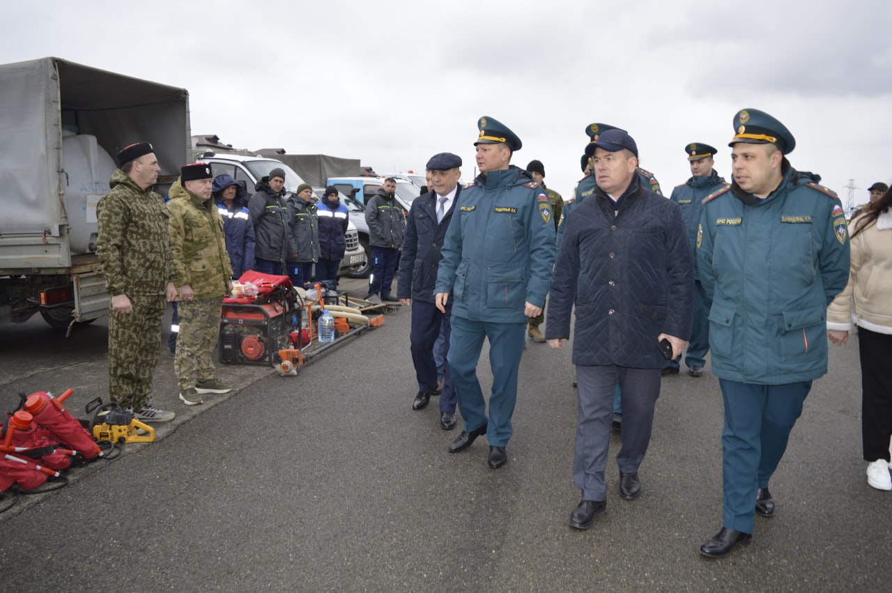 В Геленджике прошёл смотр сил и средств экстренных служб