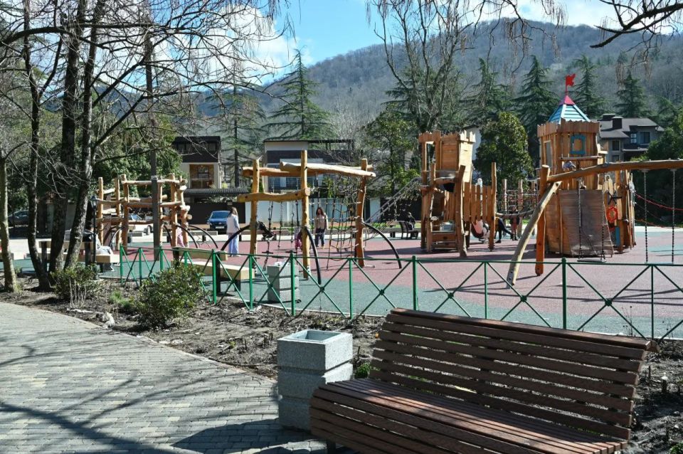 В Сочи по национальному проекту «Инфраструктура для жизни» на Мацесте открылся новый сквер