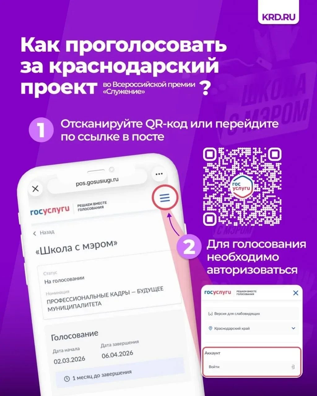 Краснодарцы голосуют за проект «Школа с мэром» во Всероссийской премии Краснодарцы голосуют за проект «Школа с мэром» во Всероссийской премии