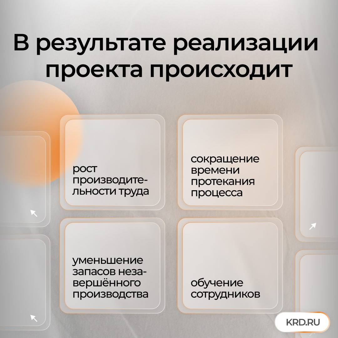 Специалисты краснодарских предприятий — участники федерального проекта «Производительность труда» могут пройти бесплатное обучение методам бережливого производства Специалисты краснодарских предприятий — участники федерального проекта «Производительность труда» могут пройти бесплатное обучение методам бережливого производства