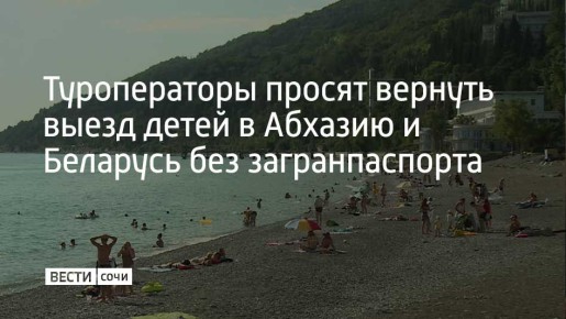 Российский союз туриндустрии (РСТ) обратился в Минэкономразвития и администрацию президента с просьбой сохранить для Абхазии и Беларуси прежний порядок выезда детей, сообщили в организации