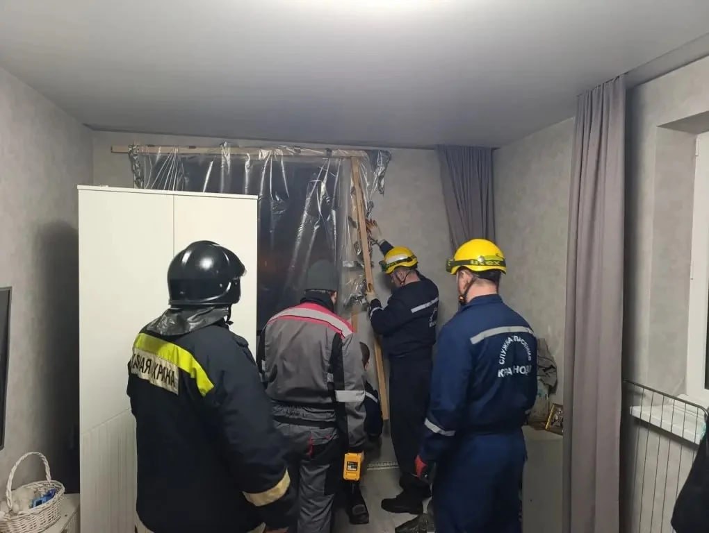 От падения БПЛА в Краснодаре пострадало 9 квартир