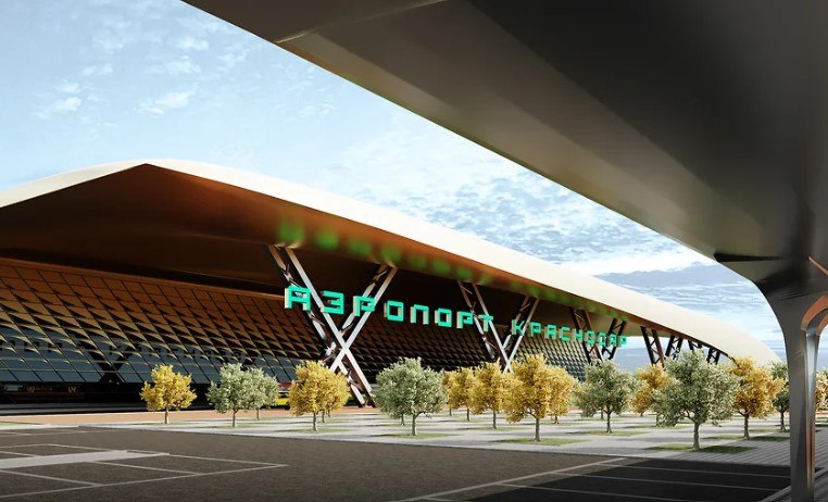 Новый аэровокзальный комплекс в Краснодаре готов почти на половину