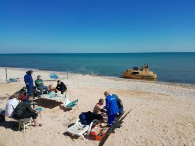 Судно с пшеницей затонуло в Азовском море