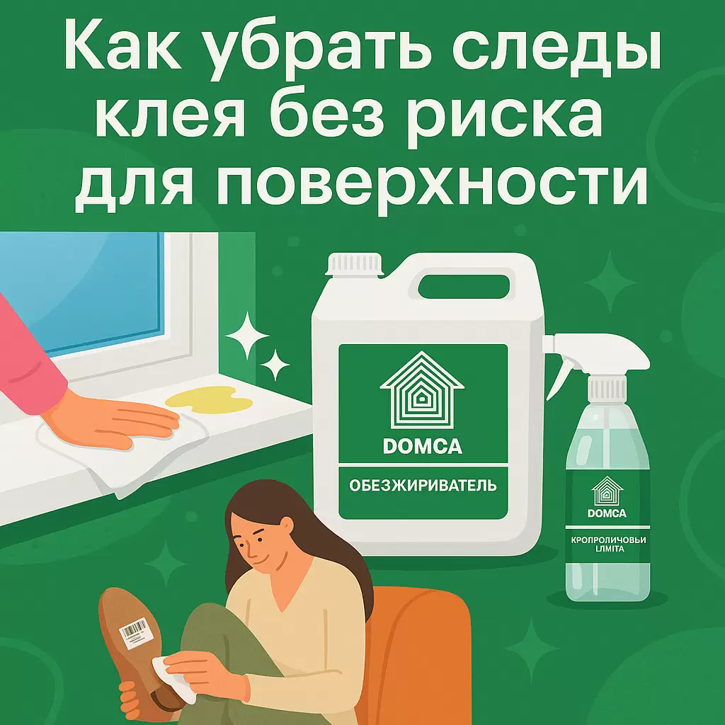 Удаление следов клея: как сделать это быстро и безопасно