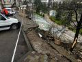 Обрушение участка подпорной стены и тротуара произошло из-за обильных осадков в курортной зоне Пятигорска