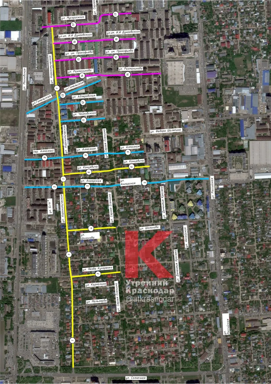 В Краснодаре спроектируют реконструкцию дорог в Музыкальном районе за 200 млн