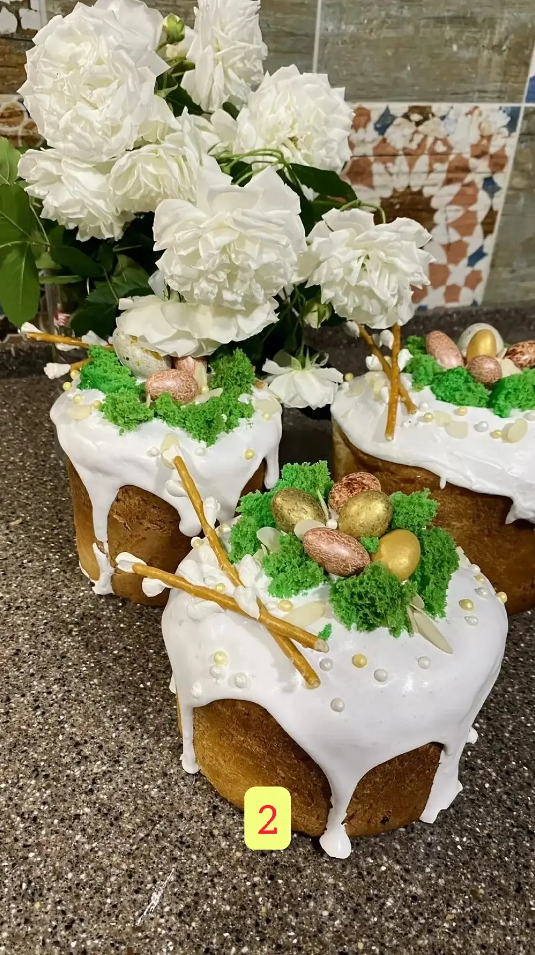 Второй этап нашей битвы куличей Второй этап нашей битвы куличей