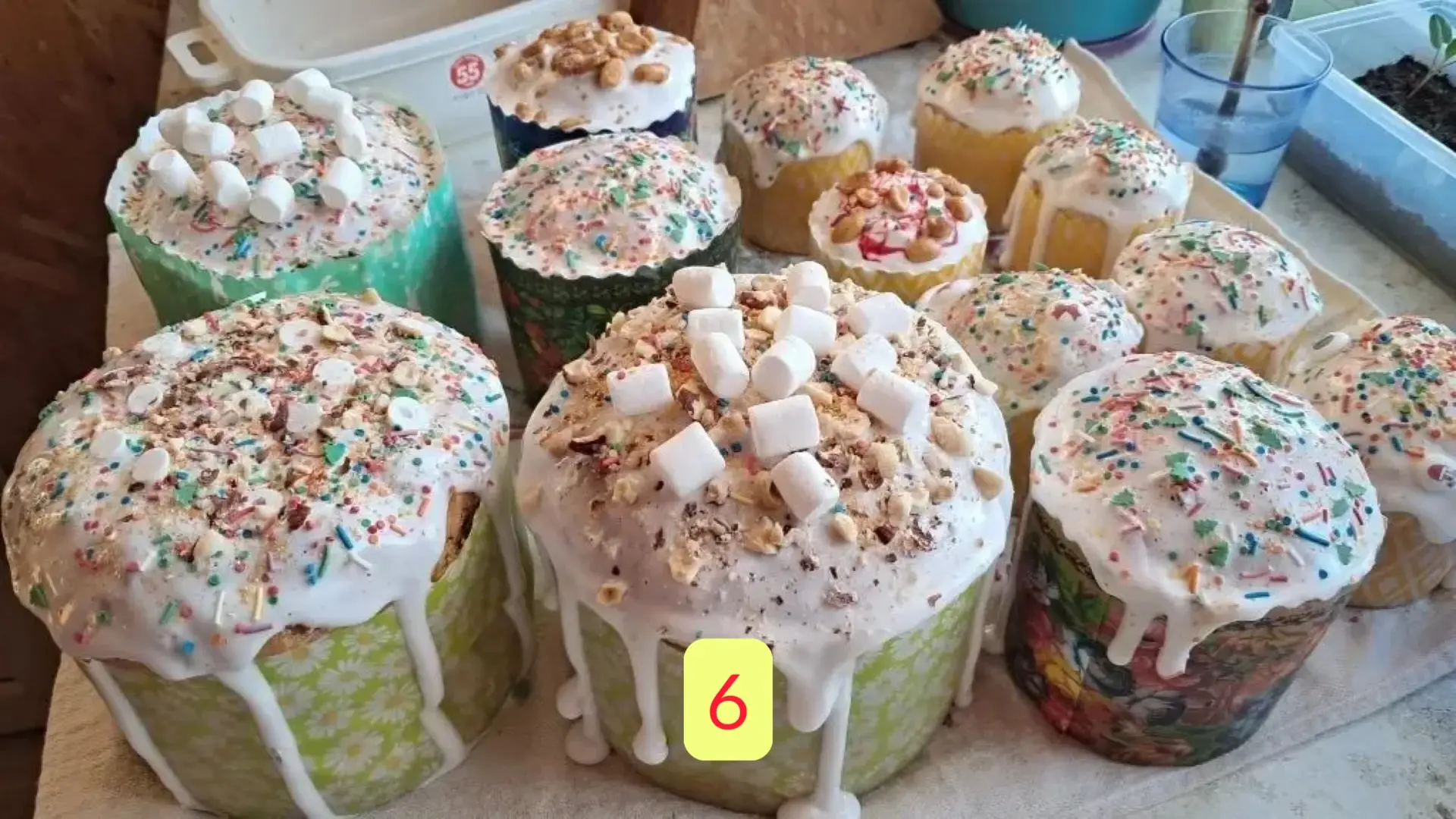 Второй этап нашей битвы куличей Второй этап нашей битвы куличей