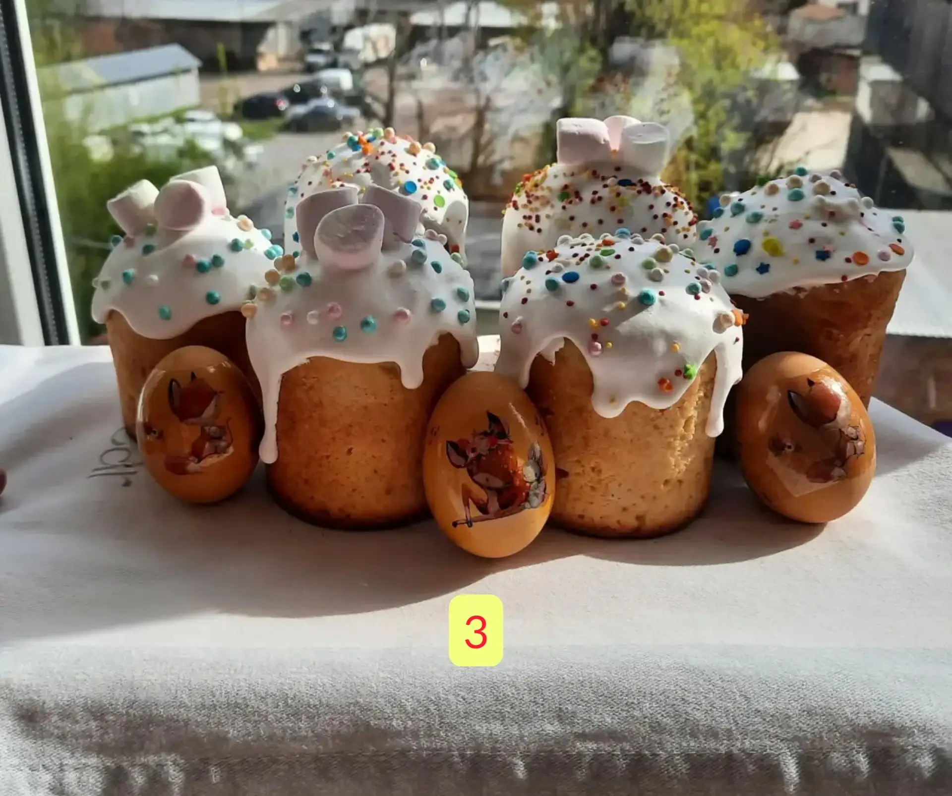 Второй этап нашей битвы куличей Второй этап нашей битвы куличей