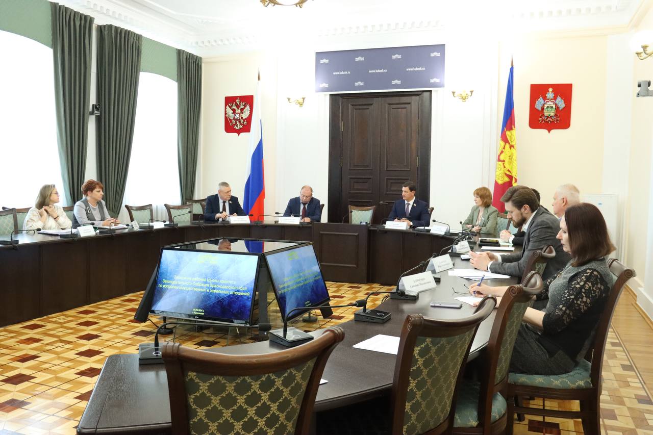 Заместитель председателя ЗСК Сергей Болдин провел заседание рабочей группы комитета по вопросам имущественных и земельных отношений