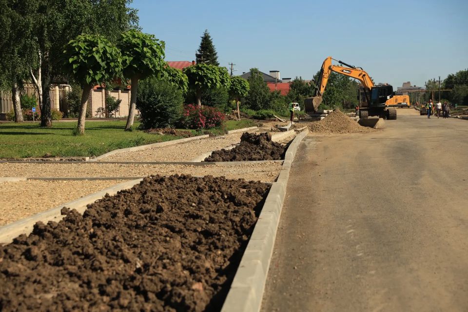 Первый этап реконструкции улицы им. Есенина в Краснодаре завершат в этом году