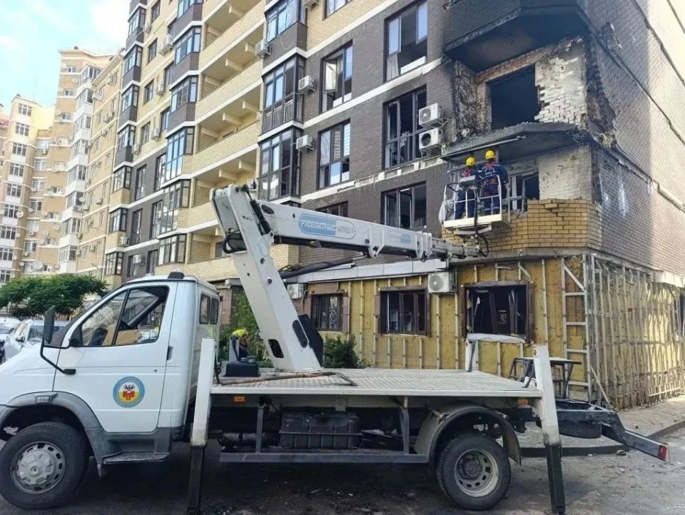 В Краснодаре установят ущерб после ночной атаки БПЛА
