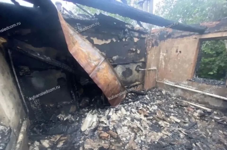 После пожара в доме в кубанской станице нашли тело пожилого домовладельца