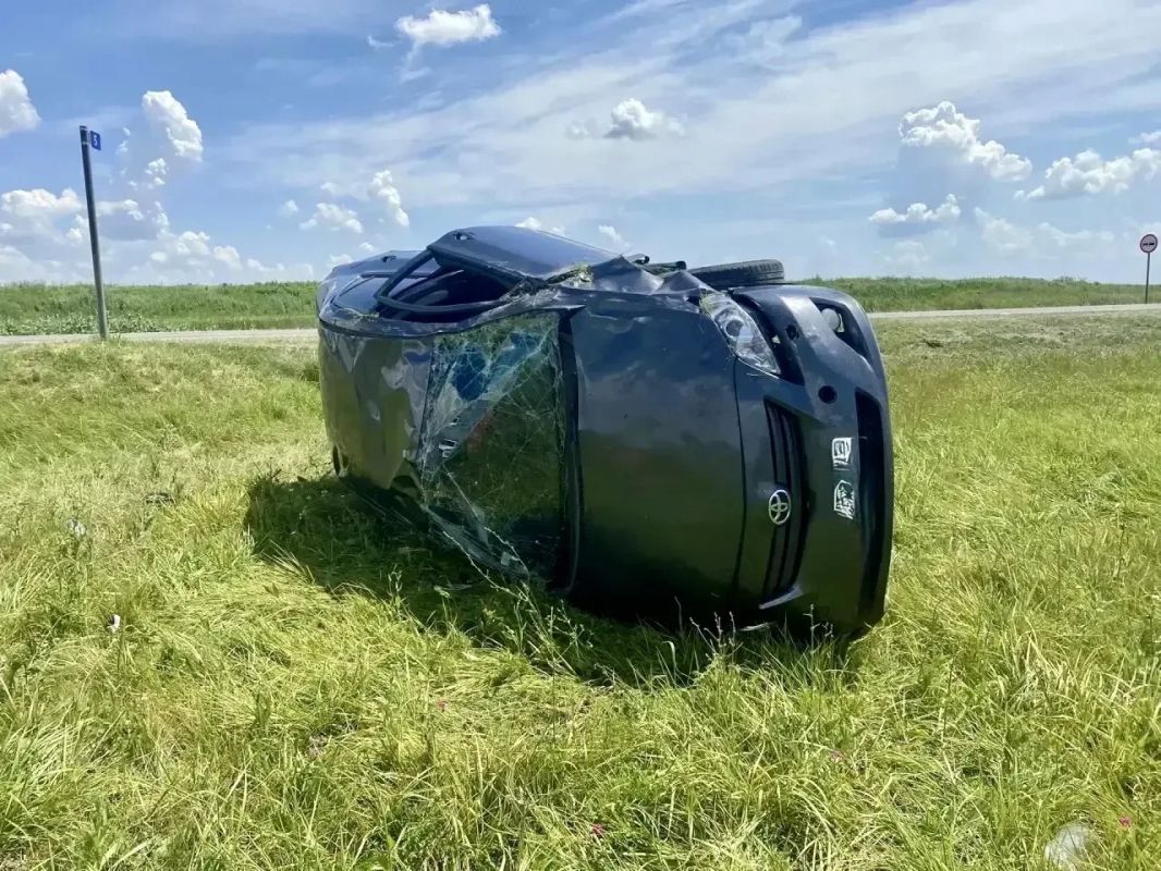 Toyota перевернулась в Красноармейском районе