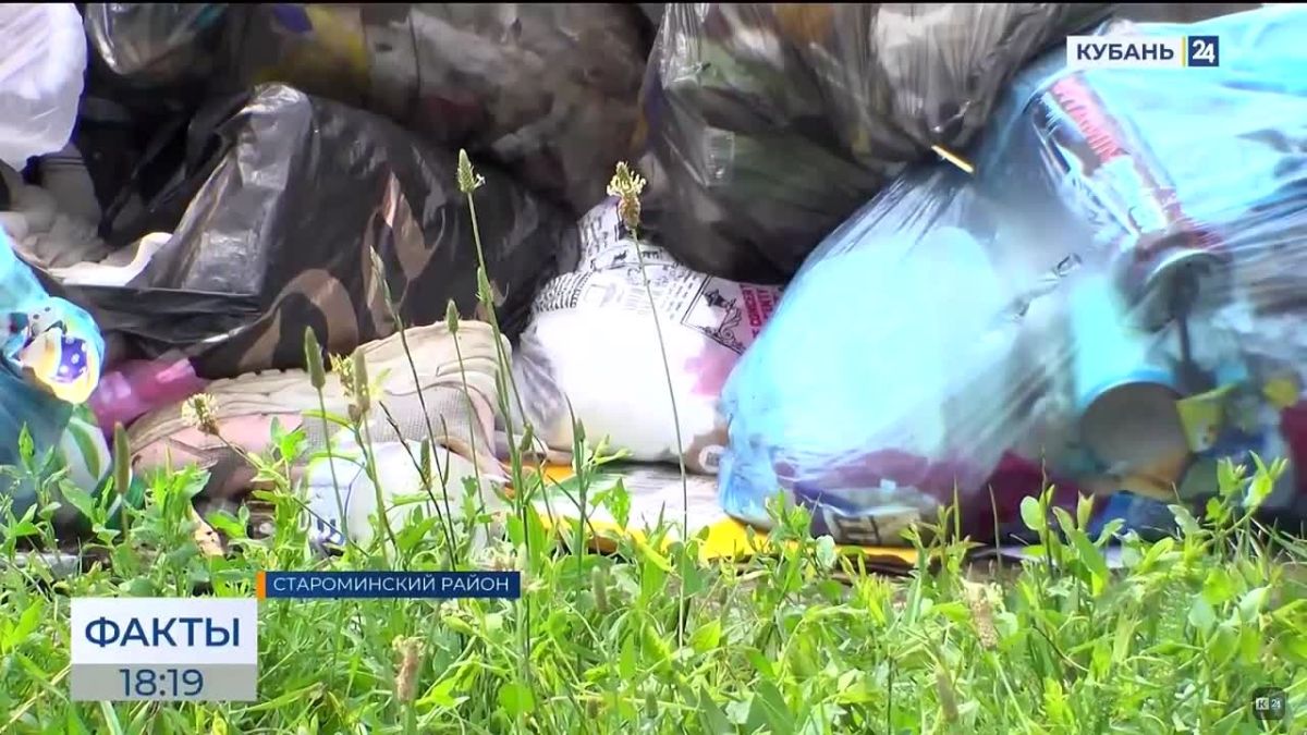 На севере Кубани вывозят мусор за 5 дней простоя