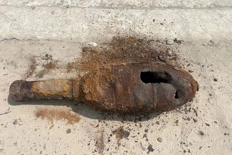 Во дворе дома на Кубани нашли немецкий реактивный снаряд времен войны