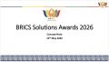 СТАРТОВАЛ МЕЖДУНАРОДНЫЙ КОНКУРС BRICS SOLUTIONS AWARDS 2026
