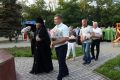 Участников мероприятия, которое о состоялось 8 июня у скульптурной композиции святых Петра и Февронии Муромских в парке им. И. М. Поддубного, приветствовал преосвященнейший Серафим, епископ Ейский и Тимашевский