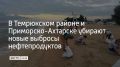 На побережье Краснодарского края 15 июля продолжают ликвидировать последствия разлива нефтепродуктов