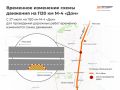 Внимание, водители!. В связи с дорожными работами на 1120 км М-4 «Дон» в направлении Краснодара будет поэтапно ограничиваться движение