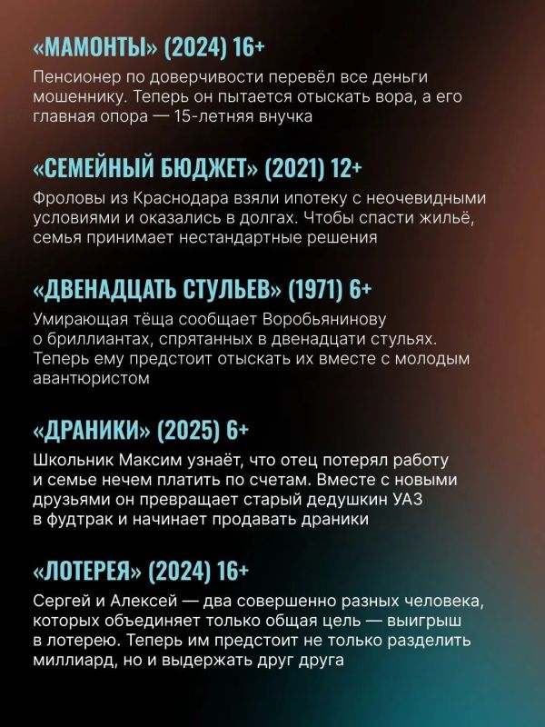 Пять кинопроектов — пять способов посмотреть на деньги со стороны Пять кинопроектов — пять способов посмотреть на деньги со стороны