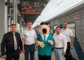 В Адлере торжественно встретили новый поезд «Таврия» из Москвы