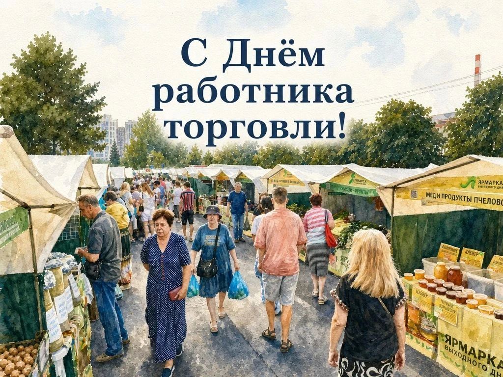 Евгений Наумов и Вера Галушко поздравили с Днём работников торговли