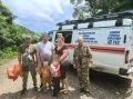 Семья с двумя детьми оказалась в водяной ловушке