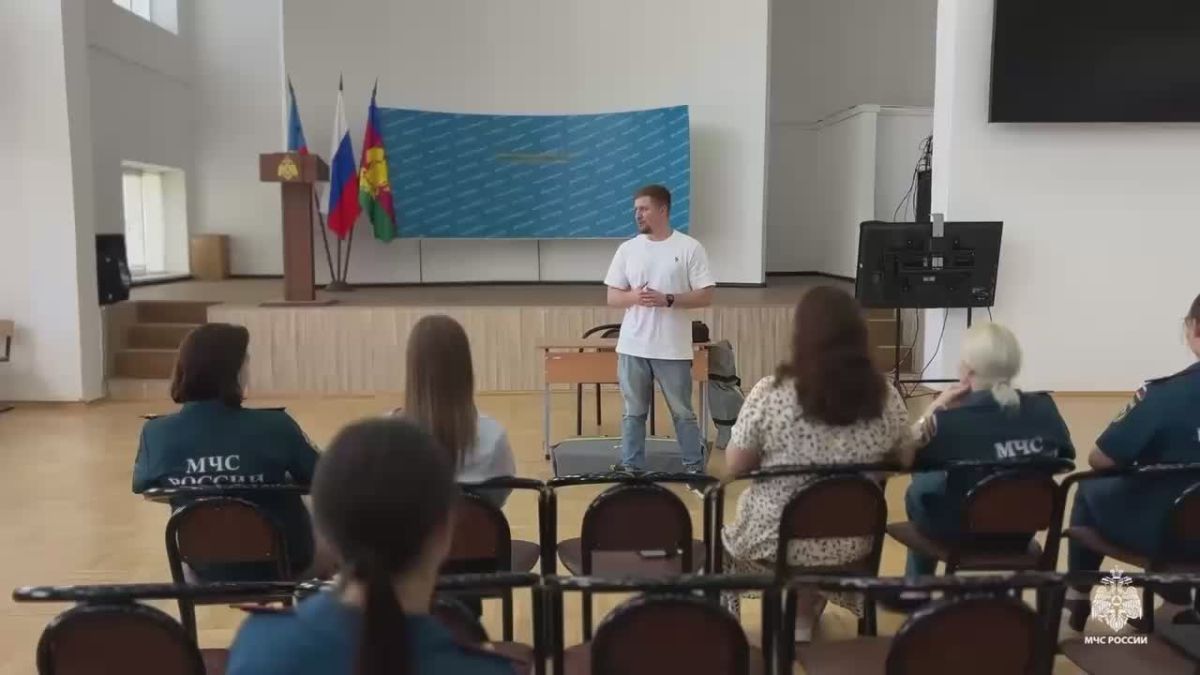 Практическое занятие по первой помощи в Главном управлении МЧС России по Краснодарскому краю