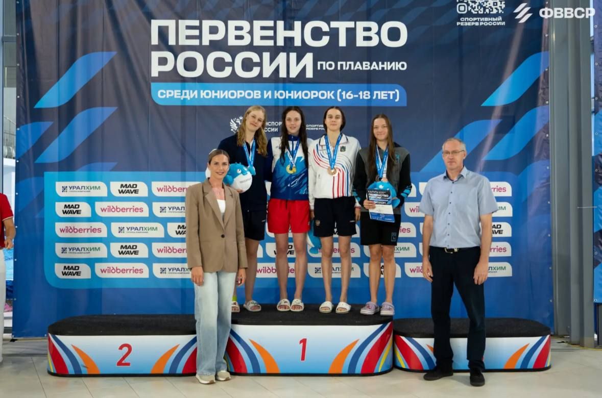 Новороссийская спортсменка стала серебряным призёром первенства России среди юниоров и юниорок по плаванию