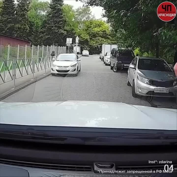 Неадекватка закошмарила водителя в Краснодаре