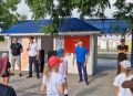 В Новороссийске полицейские, спортсмены и члены Общественного совета приняли участие во Всероссийской акции «Зарядка со стражем порядка»
